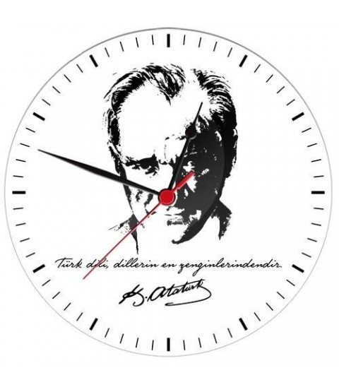 Atatürk Baskılı Saat
