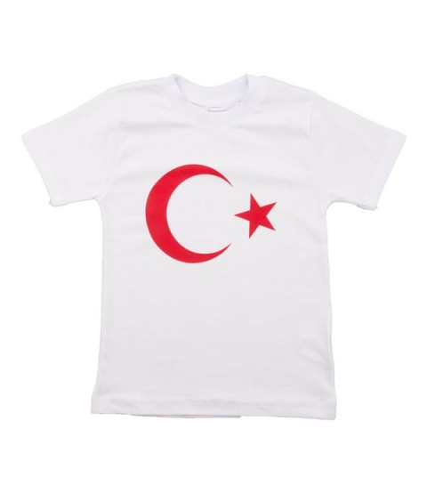 Ay Yıldız Beyaz Tshirt