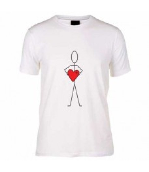 Sevdiğime Kocaman Kalbim T-shirt