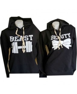 Sweat Tişört Uzun Kollu Beast ve Beauty