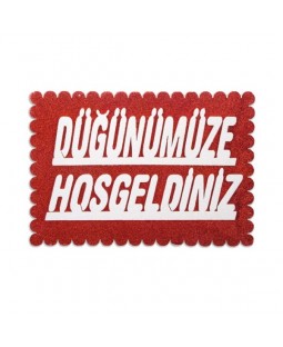 Düğünümüze Hoşgeldiniz afiş