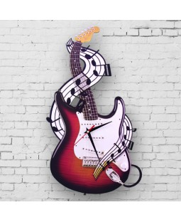 Dekoratif Gitar Duvar Saati