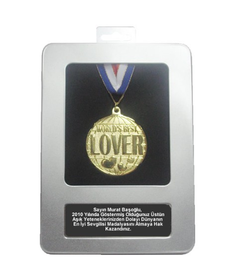 Kişiye Özel Dünyanın En İyi Sevgilisi Madalyası