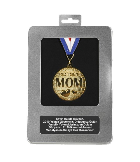 Kişiye Özel Dünyanın En Mükemmel Annesi Madalyası