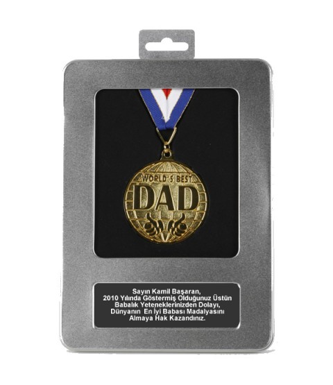 Kişiye Özel Dünyanın En İyi Babası Madalyası