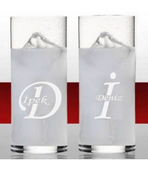Kişiye Özel Harfli Rakı Bardağı